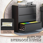 mysteeldepot 3 Drawer Lateral File Cabinet - Image 7