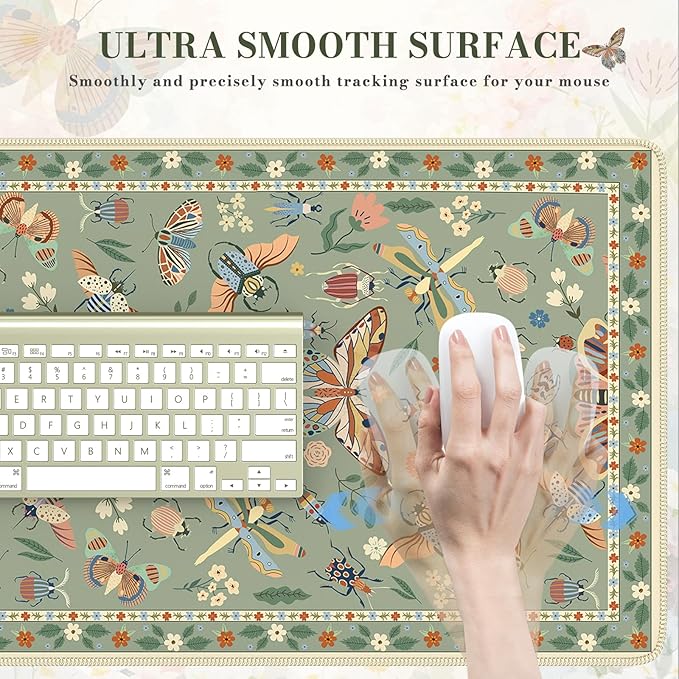 iCasso Green Large Mouse Pad, Desk Matt - Image 3