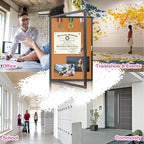 Enclosed Bulletin Board, Cork Noticeboard Board - Image 5