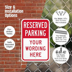 SmartSign Custom Reserved Parking Sign - Image 4