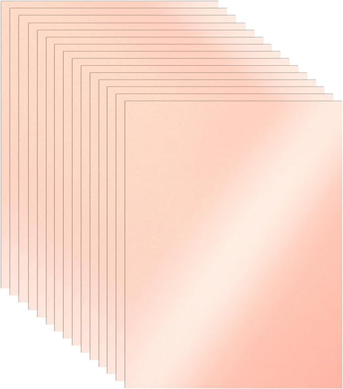 100 Sheets Pink Shimmer Cardstock 8.5 x 11 Scrapbooking Paper, 92lb Heavyweight by Guakicae