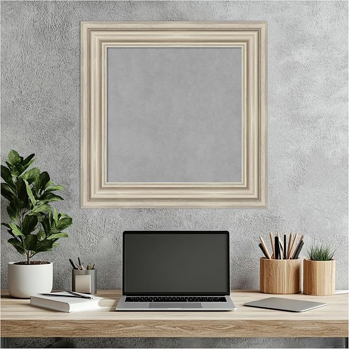 Amanti Art Silver Framed Magnetic Board 22x22 Small Vision Board - Image 6