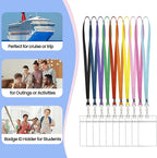 30 Pcs Lanyards for ID Badges, Waterproof Lanyard Card Holder for Carnival Sail - Image 7