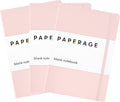 PAPERAGE Lined Journal Notebook, 3 Pack, 160 Pages, Medium 5.6 in x 8 in by PAPERAGE