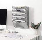 EasyPAG Hanging Wall File Organizer, 5 Pocket Wall Mounted Mail Organizer - Image 6