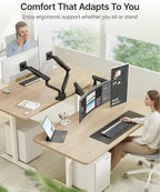 monTEK Dual Monitor Arm with USB, Mechanical Spring Monitor Arm - Image 8