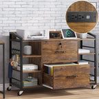 sedeta 44" file cabinet with lock, filing cabinet, side view