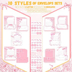 TaoBary 160 Pcs Stationery Paper Set 50 Double Sided Stationery Papers - Image 4