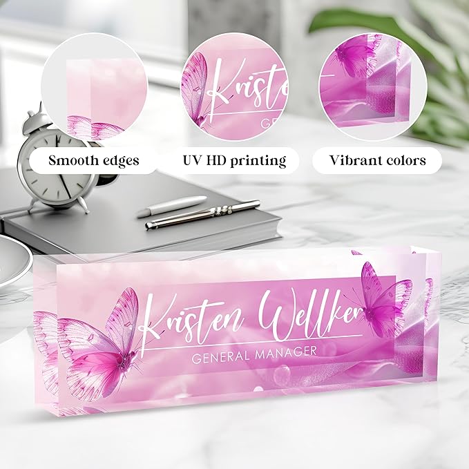 Custom Office Name Plate for Desk, Desk Name Plate Personalized, Personalized - Image 3