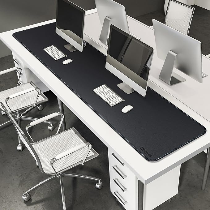 CENNBIE Leather Desk Mat Protector, 74.8" x 16" Extra Large Leather Office Desk - Image 5