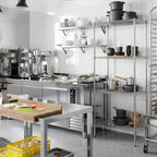 Regal Altair 18" Deep x 30" Wide x 74" Height Wire Shelving Kit | 4-Tier | NSF - Image 2