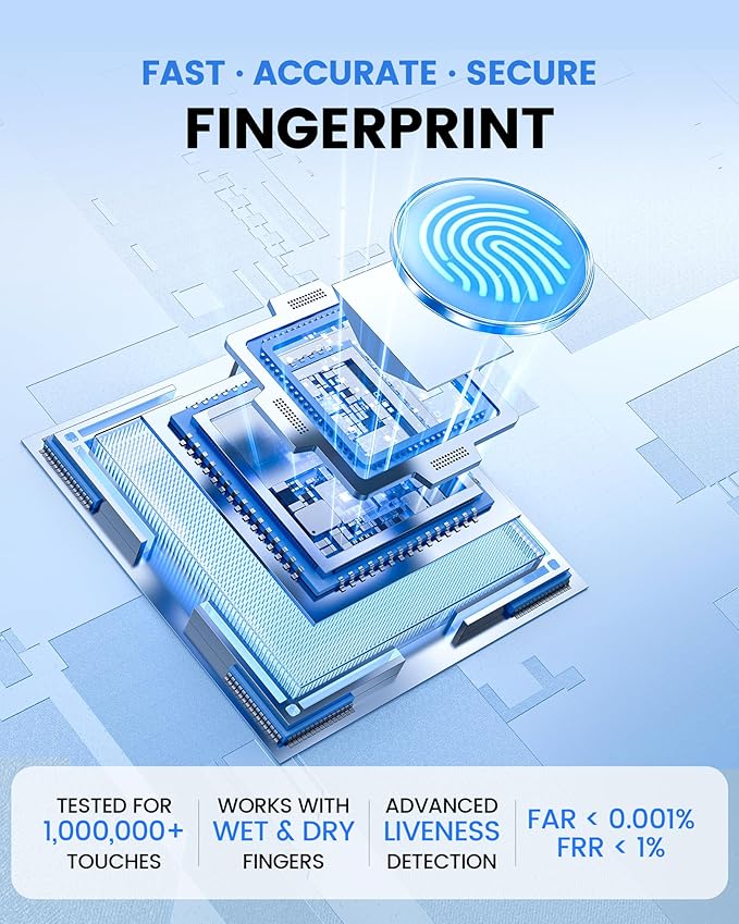 NGTeco Fingerprint & PIN Biometric Time Clock, Standalone Punch Machine - Image 6