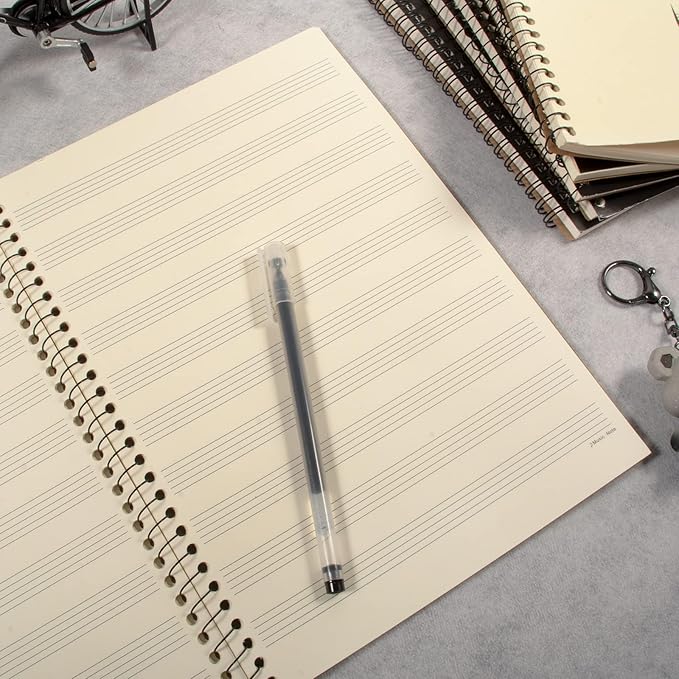 MAXCURY Blank Sheet Music Composition Manuscript Staff Paper Art Music Notebook - Image 6