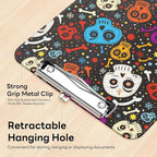 Luminzo Plastic Cute Clipboard Low-Profile Metal Clip, A4 Letter Size 9 x 12.5 - Image 4