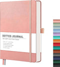 RETTACY Bullet Dotted Journal Notebook, 256 Pages, A5 Medium Size, Leather by RETTACY
