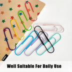 CasaVibe 50 Pack 4 Inches Jumbo Paper Clips, Vinyl Coated Multicolored Extra - Image 7
