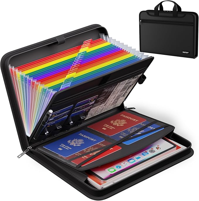ENGPOW Accordion File Organizer, Fireproof Expanding File Folder - Image 9