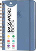 Clever Fox Password Book Spiral – Internet Address & Password Organizer by CleverFox
