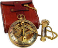 Handcrafted Vintage Brass Sundial Compass – Antique Nautical Sun Clock by BAZROSSUniqueCompass