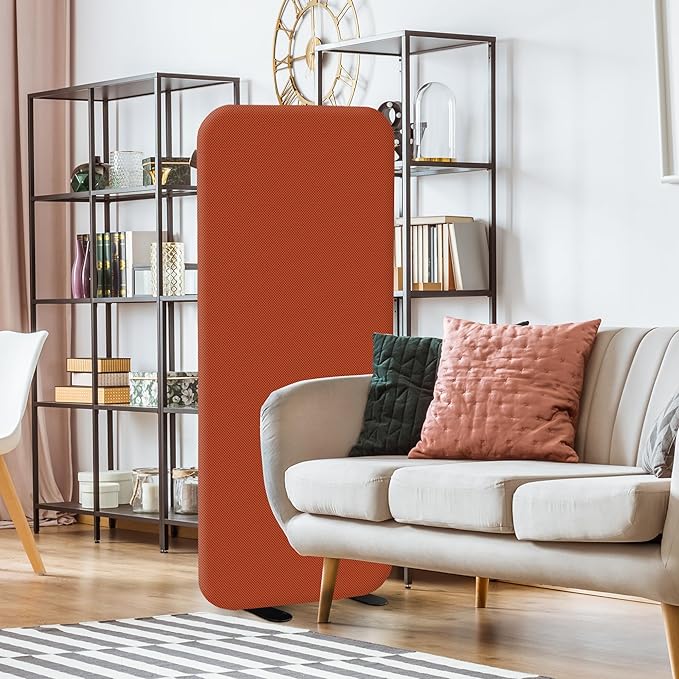 DECOLAB Standing Room Divider, Portable Privacy Wall Partition - Image 2