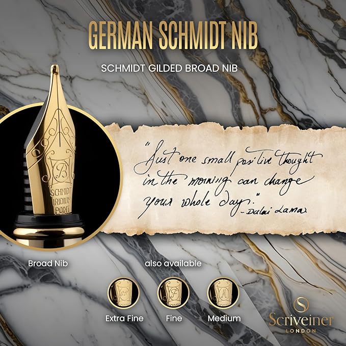Scriveiner Silver Chrome Fountain Pen - Image 5