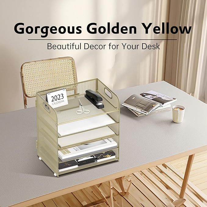 Supeasy 5 Trays Paper Organizer Letter Tray - Image 2