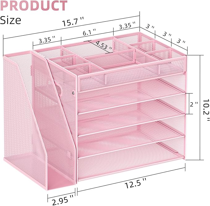Marbrasse 5-Tier Desk Organizer - Image 2