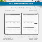 Planner Pad Spiral Bound 3-Tier Funnel Down 12 Month Organizer, July 2025 – - Image 3
