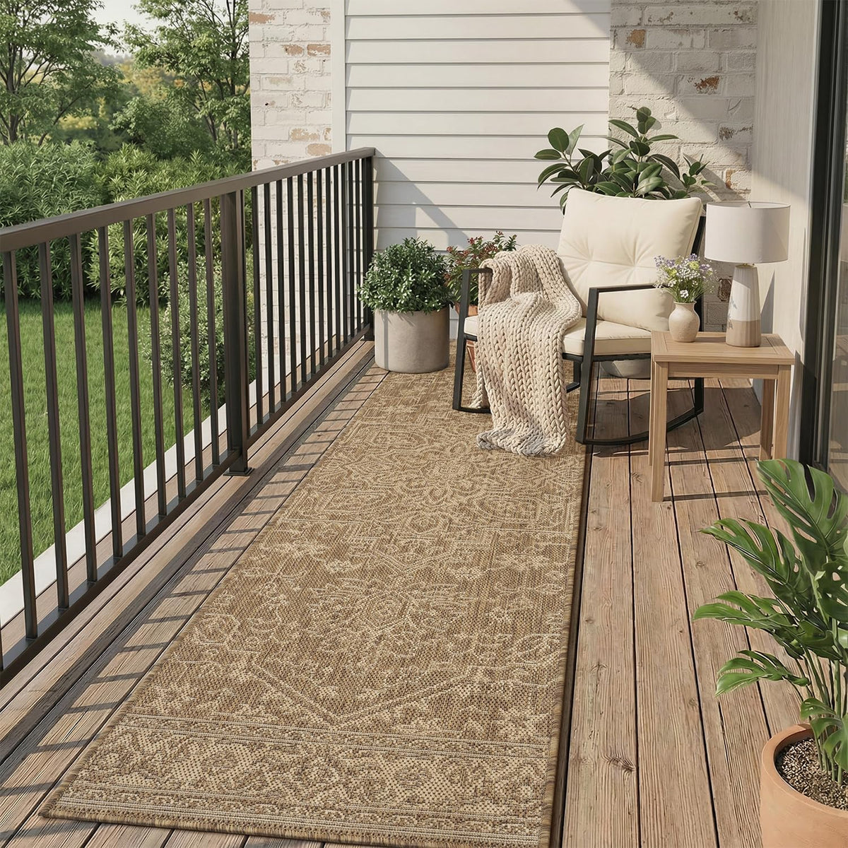montvoo-2x6 ft indoor outdoor runner rugs for entryway, main product view