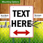 Custom Arrow, Custom Directional Sign, Two Way Arrow, 36x48 Inches, Rust Free - Image 5