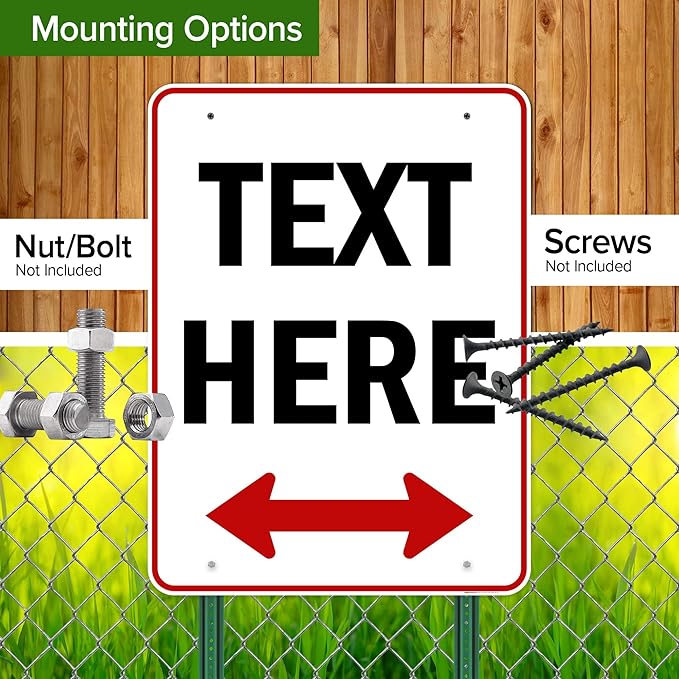 Custom Arrow, Custom Directional Sign, Two Way Arrow, 36x48 Inches, Rust Free - Image 5