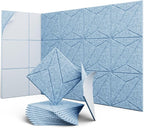 UNECHO 12 Pack 12" X 12" X 0.4" Acoustic Panels by UNECHOACOUSTIC