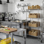 Regal Altair 18" Deep x 30" Wide x 64" Height Wire Shelving Kit | 4-Tier | NSF - Image 2