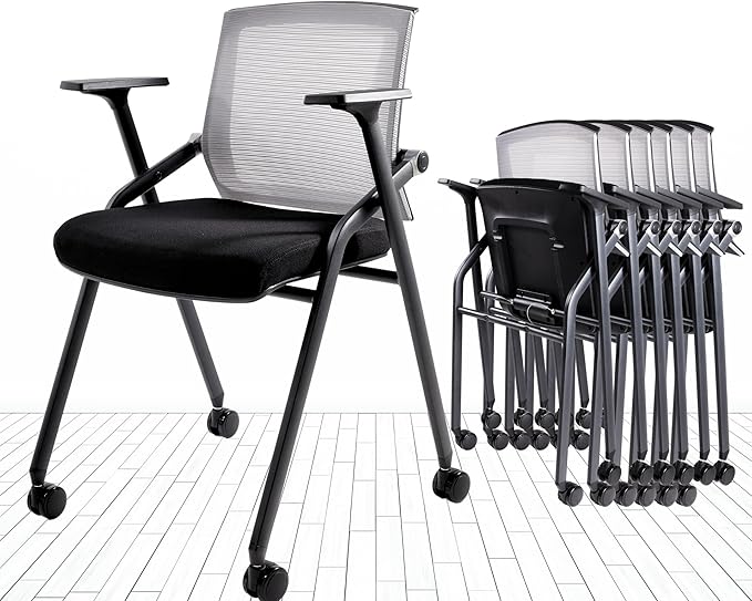 BLANEDUO Conference Room Chairs, Folding Office Desk Chair by BLANEDUO