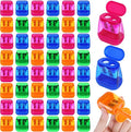 Aodaer 48 Pieces Manual Pencil Sharpeners Dual Hole Compact Sharpener by Aodaer