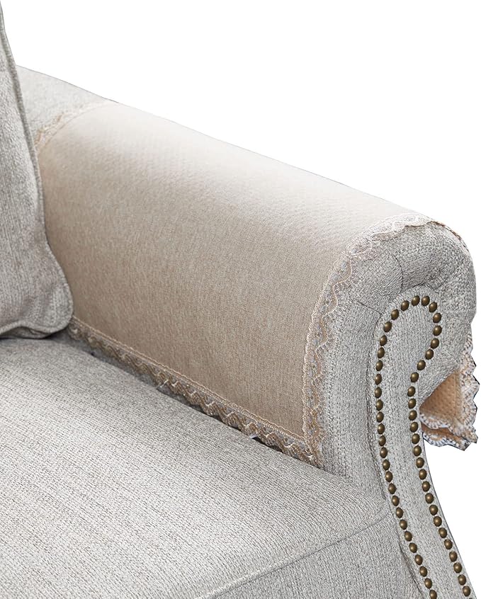 MINJIATEX Couch arm Covers, Non-Slip lace Sofa arm Covers Set of 2 Washable by MINJIATEX
