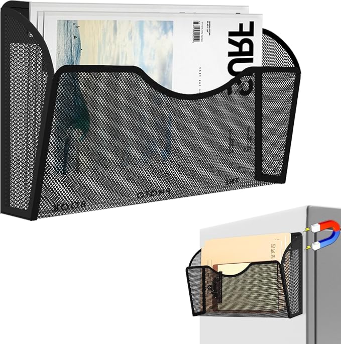 LQPAFZ Magnetic File Holder 1 Pockets File Folder Organizer, Office Hanging by LQPAFZ