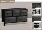 Sorbus Dresser with 5 Faux Wood Drawers - Image 4
