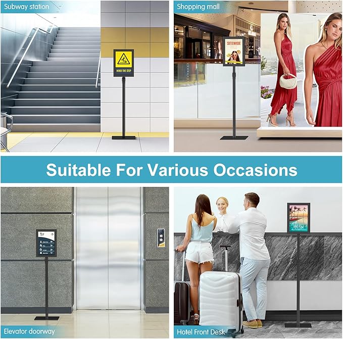 Relx Adjustable Outdoor Sign Holder Stand - Image 6