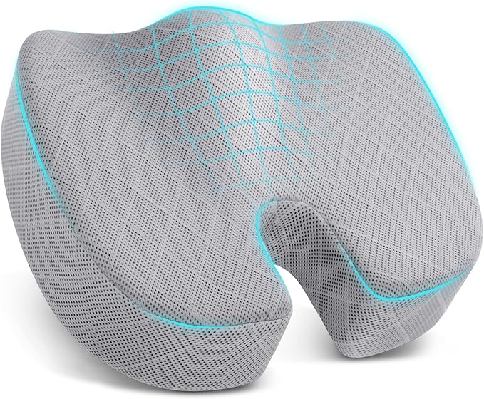 TushGuard Office/Car Seat Cushion, Non-Slip Sciatica & Back Coccyx Tailbone by TushGuard