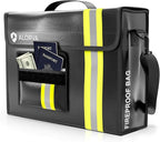 Upgraded Fireproof & Waterproof Document Bag – Lockable 17”x 12”x 5” by Alorva