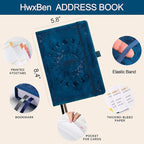 Address Book with Colorful Alphabetical Tabs – Hardcover Contact Organizer - Image 4