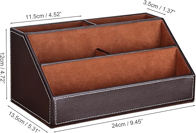 KINGFOM Pu Leather Desk Organizer - Image 2