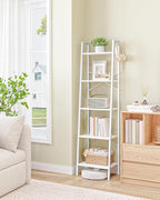 Hzuaneri Ladder Shelf, Bookshelf Bookcase, Freestanding Corner Storage Shelve - Image 3