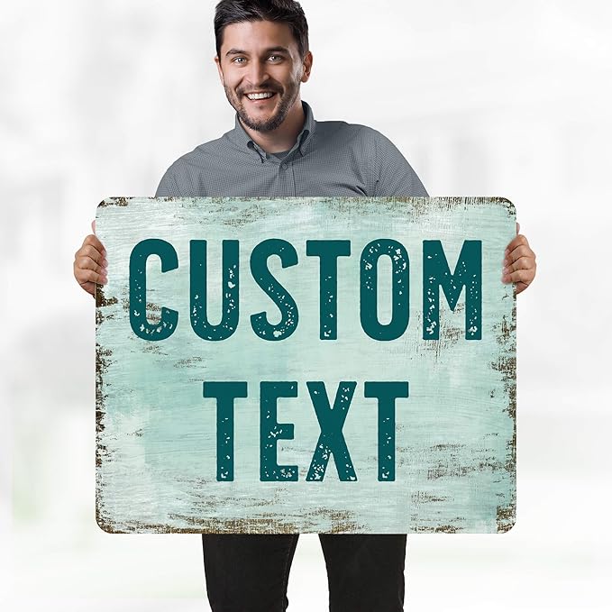 Custom Sign, Custom Street Sign, 11 Font Colors, 13 Font Styles, 4 Hole Options - Image 2