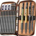 Nicpro 21PCS 1.3 mm Mechanical Pencil Set in Leather Bag by Nicpro