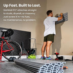 heavy duty 8'h x 4'w pvc garage slatwall, package contents