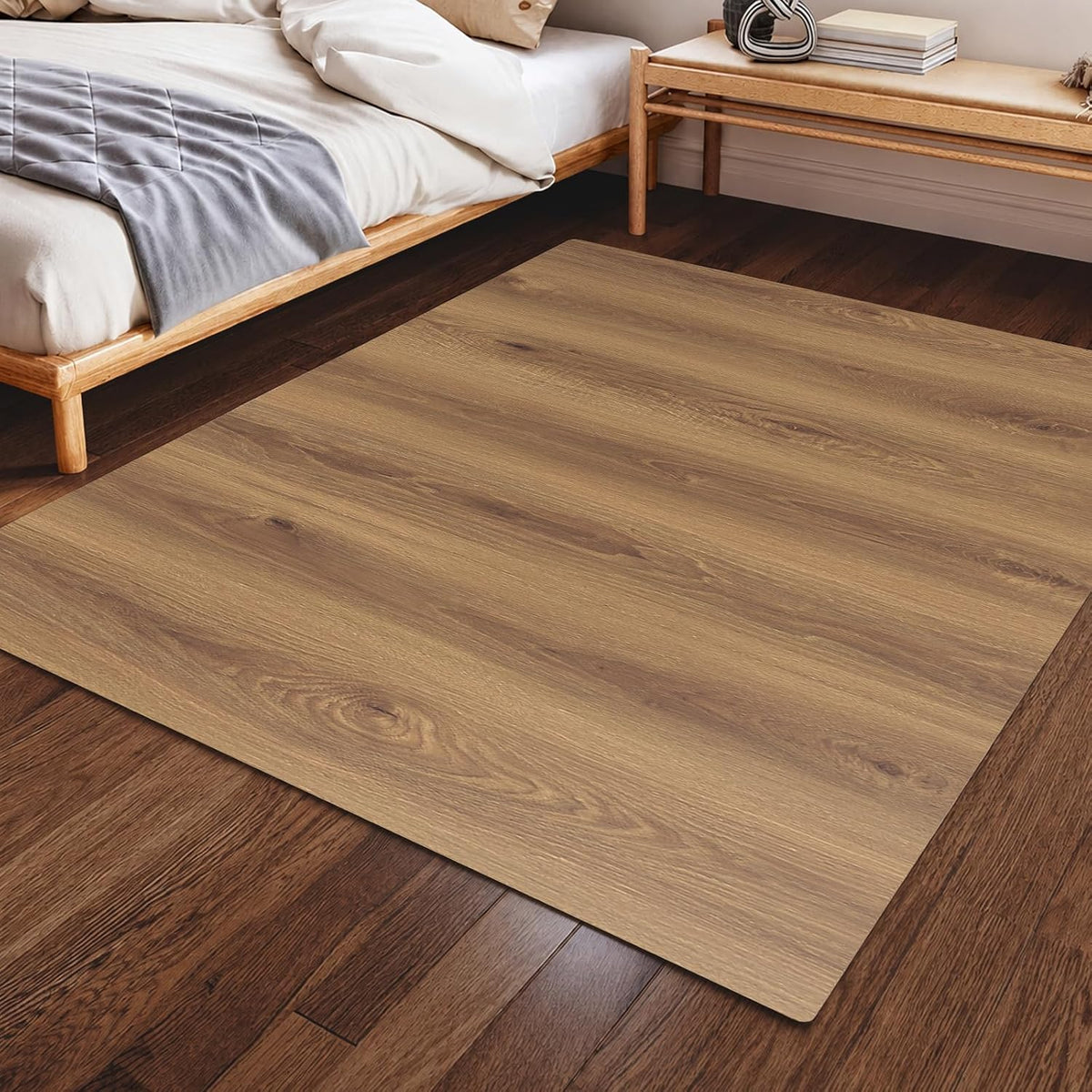 Plastic Floor Mat for Under Table, 5'×6.5' Waterproof Vinyl Area Rug ...