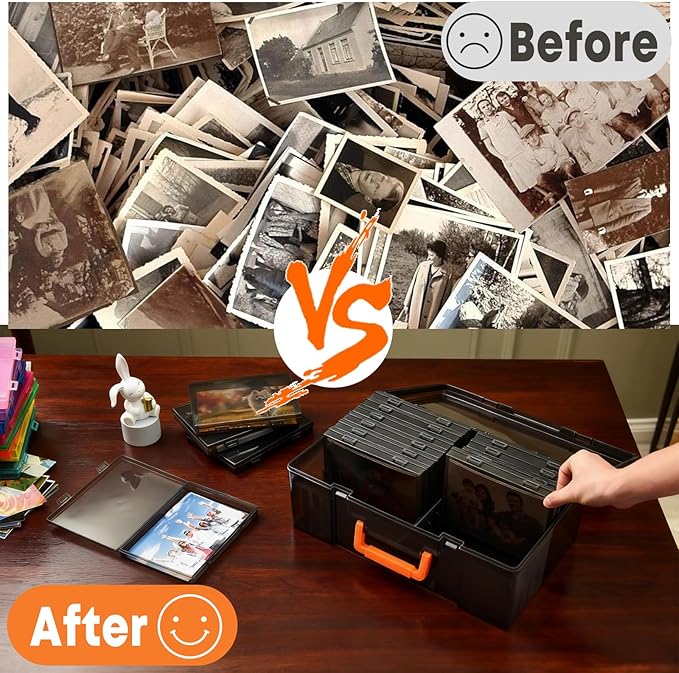Photo Storage Box 5 x 7 Inches, 18 Inner Photo Cases - Image 8
