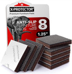 Non Slip Furniture Pads 8 pcs 1 1/4" X-Protector by X-Protector